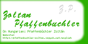 zoltan pfaffenbuchler business card