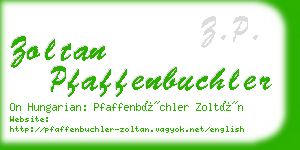 zoltan pfaffenbuchler business card